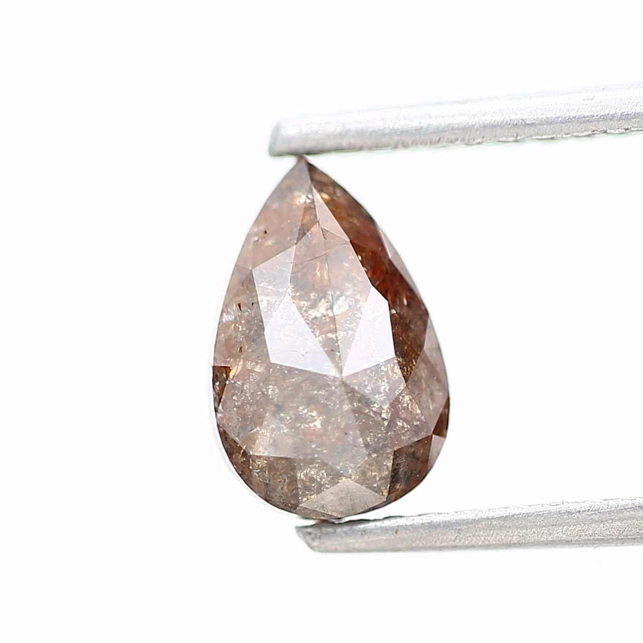 Salt and Pepper Diamond Fancy Brown Color 1.21 CT 8.03 x 5.28 x 3.30 MM Pear Cut Diamond! Natural Loose Diamond ! Christmas Gift for Her